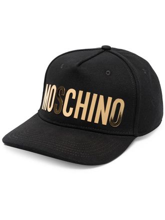 Moschino Cappello da baseball con stampa - Nero