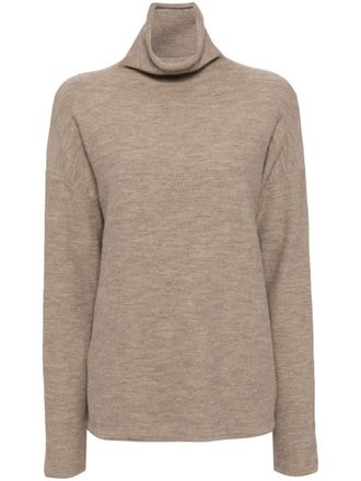 Lauren Manoogian Top a collo alto - Toni neutri