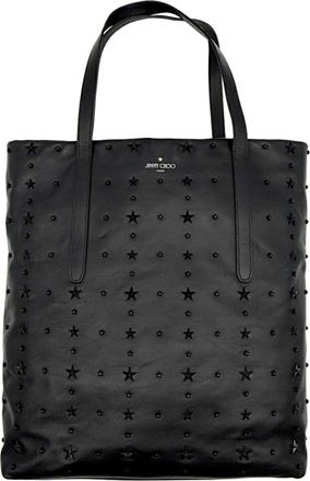 Jimmy Choo London Black Leather Tote Bag (Pre-Owned)