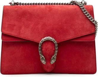 Gucci 2016-2025 Medium Suede Dionysus shoulder bag - Rosso