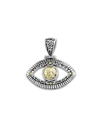 Samuel B. 18K & Silver Evil Eye Pendant