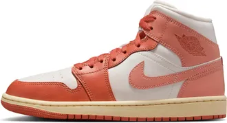 Nike Jordan Womens Air Jordan 1 Mid Shoes in White | BQ6472-180