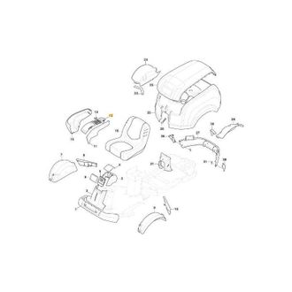 STIGA Sports Tablero S/lift Hydr.-choke-in.c/fr.-man Leving Original Stiga - 1134-6096-07