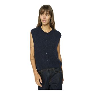 Mos Mosh MOS Mosh, Jassen, Dames, Blauw, XS, Rowe Teddy Vest