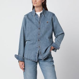 Ami Camicia Ami de Coeur in denim used blue