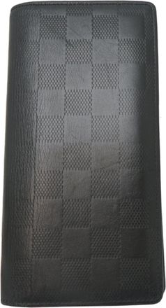 Louis Vuitton Black Damier Infini Long Wallet (Bi-Fold) (Pre-Owned)