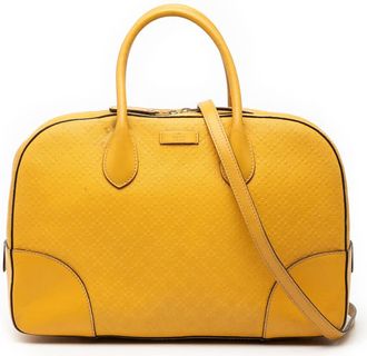 Gucci Pre-owned Gucci Diamante Bright Leather Satchel 1QWI2I30WM14U0IU