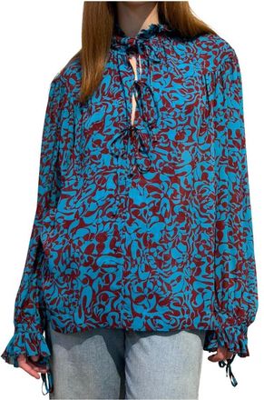 Dries Van Noten Donna, Camicette, Blu, S, new