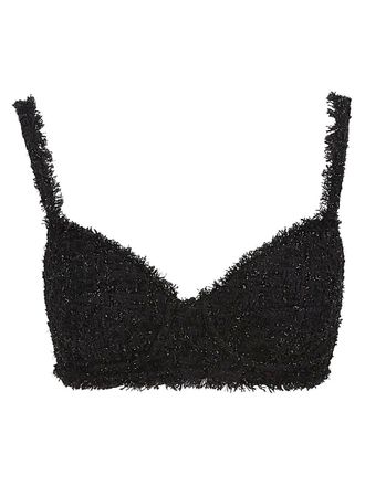 Balenciaga Womens Tweed Top