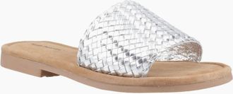 Hush Puppies Womens Hetty Womens Wide Fit Sandals - Silver - Size: 3