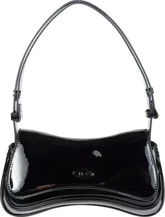 Diesel Glossy Play Clutch Curved Silhouette Clutch