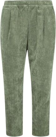 Family Fir$t Milano Chino Velvet Broek - Dames - Slim Fit Broeken - Groen - 2XL - Polyester - Broeken