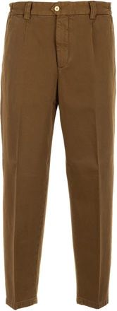 BRIGLIA 1949 Bruine Broek - Heren - Chinos - Bruin - M - Broeken