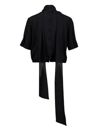 Gucci button-fastening short-sleeve blouse - Black