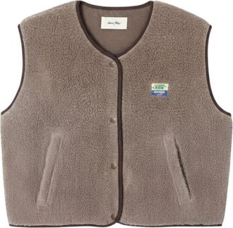 American Vintage Hoktown Vest - Dames - Bodywarmers - Bruin - XS - Polyester - Jassen