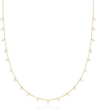 Canaria Canaria 2.5-3mm Cultured Pearl Station Necklace in 10kt Yellow Gold