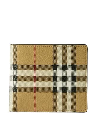 Burberry Geruite portemonnee - Beige