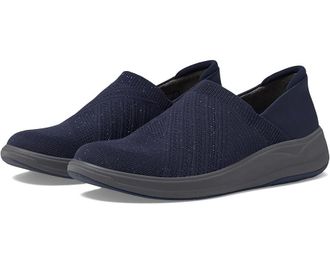Bzees Triumph Sneakers Womens Blue Memory Foam Slip On Casual Shoes RHS4922