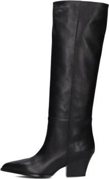 Notre-V Elegante hoge laarzen voor de winter - Dames - Cowboylaarzen - Zwart - 42 EU - Wol - Schoenen