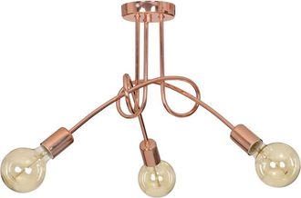 OEM L&aacute;mpara Colgante Moderna Edison Loft Cobre 3x60w