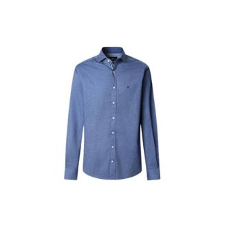 Hackett Camicia in flanella con nastro Tailored Fit - - Shirts - Uomo - Blu - L