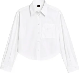 HUGO BOSS Donna, Camicette, Bianco, XL, new