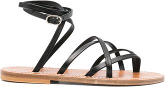 K.Jacques strappy leather sandals - women - Calf Leather/Calf Leather/Rubber/Calf Leather - 39 - Black