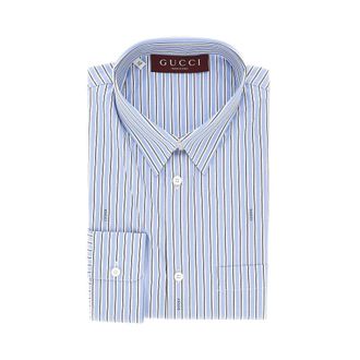 Gucci Striped cotton poplin shirt Man 15++