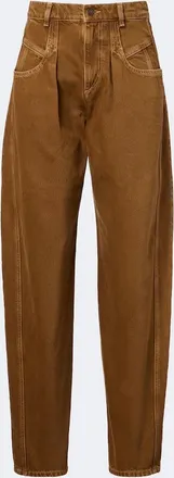 Isabel Marant Lisha pleated barrel-leg jeans