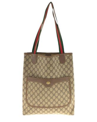 Gucci Vintage Gg Supreme Tote Shoulder Bag (Authentic Pre-Loved)