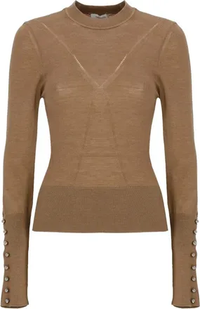 Paco Rabanne Donna, Maglie, Marrone, M, new