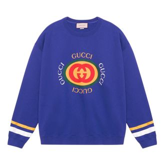 Gucci Cotton Jersey Sweatshirt Blue 747809-XJFL8-4120