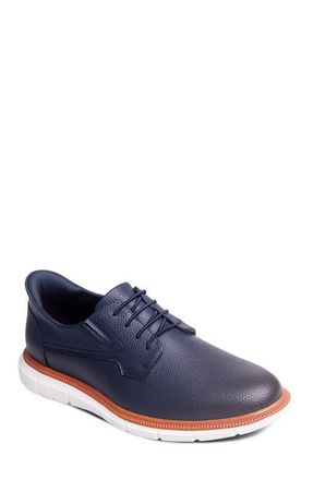 Marc Joseph New York Cloud Street Hands Free Technology Leather Plain Toe Casual Oxford in Navy Grainy Leather at Nordstrom, Size 8.5
