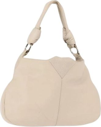 Loewe Pre-owned Shoulder Bag - Dames - Vintage Schoudertas - Beige - ONE Size - Leer - Vintage