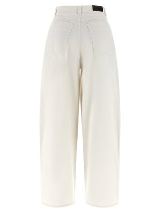 Christophe Lemaire Wide-Leg Cotton Denim Jeans - Cream