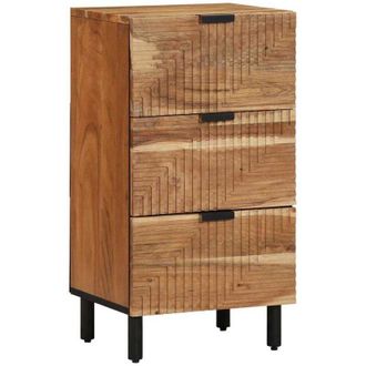 vidaXL Aparador Marr&oacute;n 40 X 33 X 75 Cm Madera Maciza De Acacia Vidaxl