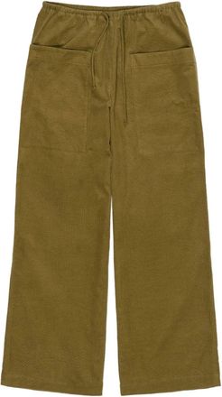 Bimba & Lola drawstring-waist corduroy trousers - Green