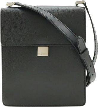 Louis Vuitton Pre-owned Cross Body Bags, female, Black, Size: ONE SIZE Pre-owned Taiga Pochette Kurgan Shoulder Bag