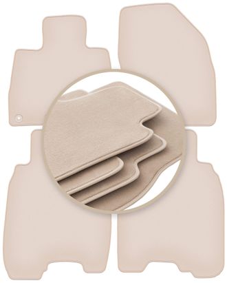 OEM Alfombrillas Beige Premium Para Honda Civic Viii Hatchback 2006-2012
