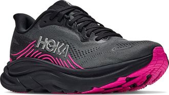 Hoka One One Clifton 11 Running Shoe in Black/neon Dragonfruit at Nordstrom, Size 6.5
