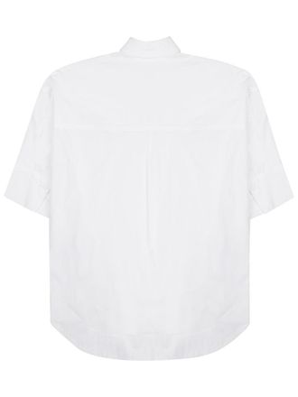 P.A.R.O.S.H. Pleated Cotton Shirt - White