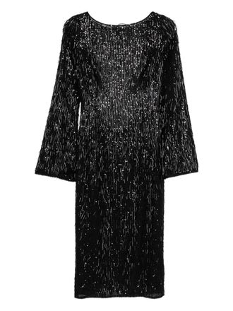 Dolce & Gabbana embellished midi dress - women - Polyester/Silk/Polyamide - 46 - Black