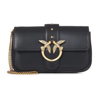 Pinko Shoulder Bags, female, Black, ONE SIZE, Love One Pocket