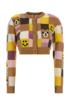 Moschino Multicolour Graphic Print Cardigan