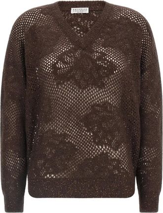 Brunello Cucinelli Mujer, Jerseys, Marr&oacute;n, Talla: M