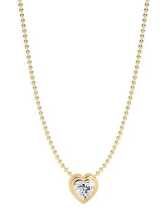 Gabi Rielle Shining Moment 14K Over Silver Cz Radiant Love Necklace