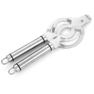 OEM Abrebotellas Multifuncional De Acero Inoxidable, Abrebotellas De Rosca Que Ahorra Esfuerzo, Abrebotellas De Cerveza, Abrelatas Universal Plateado - Cr