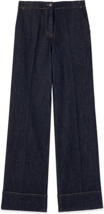 Oltre Wijde Jeans - Dames - Regular Fit Jeans - Blauw - XS - Katoen - Jeans