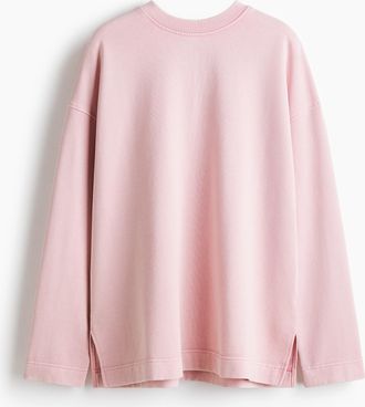 H&M Sweatshirt im Washed-Look - Pink