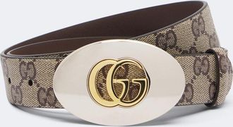 Gucci Double G GG canvas belt
